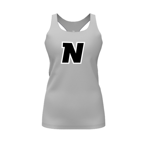 [FT0TRBGY-FYS-LOGO1] Decker Racerback Tank Top (Female Youth S, Gray, Logo 1)