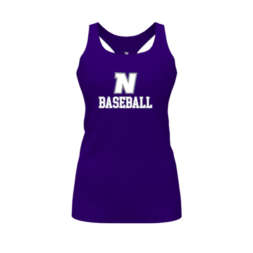 [FT0TRBPP-FYS-LOGO2] Decker Racerback Tank Top (Female Youth S, Purple, Logo 2)