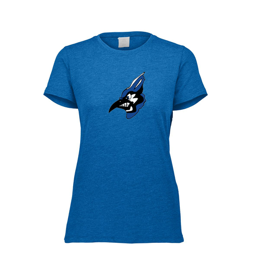 [FTSCUBRY-FAXS-LOGO3] Decker Women's Tri-Blend T-Shirt - Short Sleeve (Female Adult XS, Royal, Logo 3)