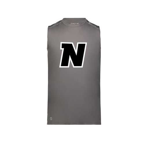 [222593.98D.S-LOGO1] Men's CoolDry TankTop (Adult S, Gray, Logo 1)