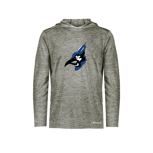 [FOLHCGGY-AS-LOGO3] Decker Men's Charge Hoodie (Adult S, Gray, Logo 3)