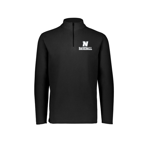 [6863.080.XS-LOGO2] Men's MicroFleece 1/4 Zip Pullover (Adult XS, Black, Logo 2)