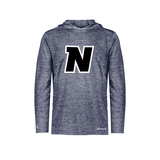 [FOLHCGNV-YS-LOGO1] Decker Youth Charge Hoodie (Youth S, Navy, Logo 1)