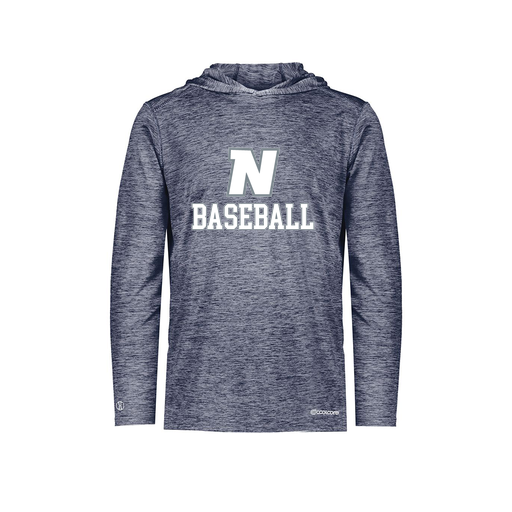 [FOLHCGNV-YS-LOGO2] Decker Youth Charge Hoodie (Youth S, Navy, Logo 2)